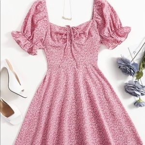 SHEIN Dusty Pink Floral Sundress